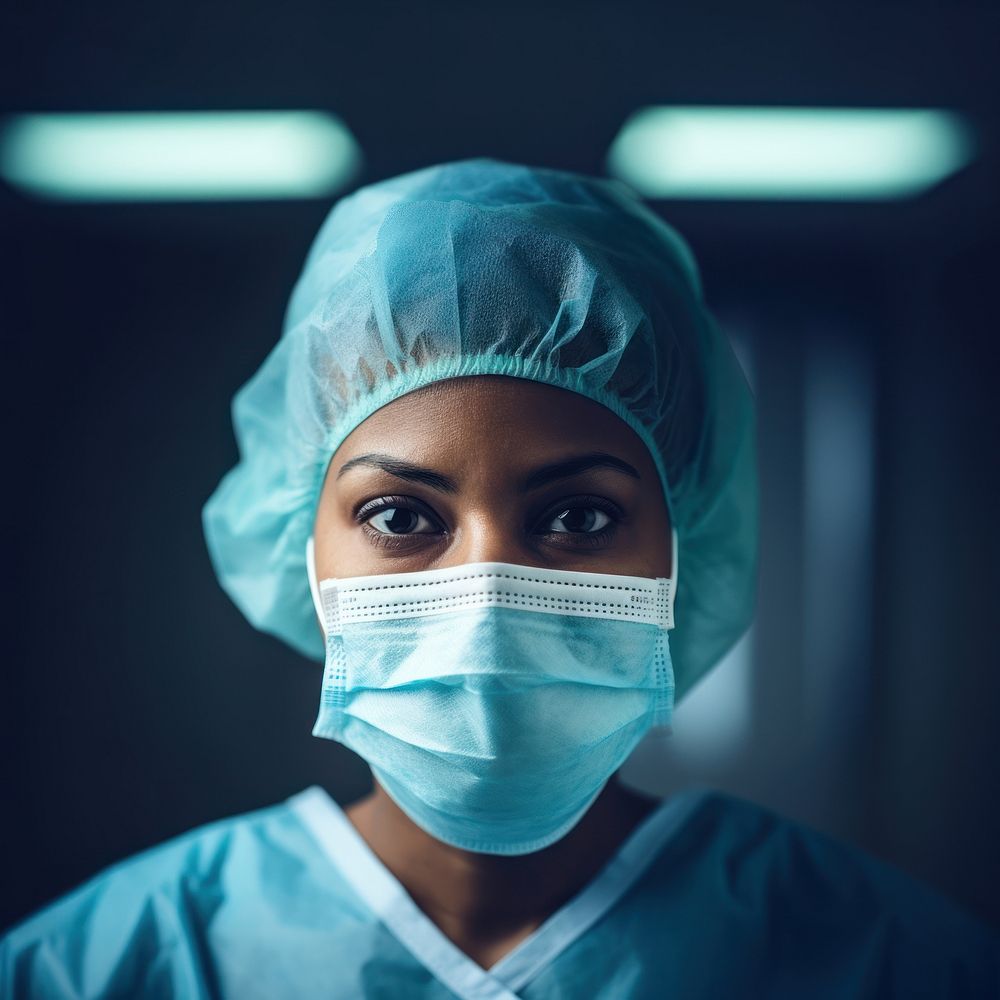 Surgeon doctor surgical mask protection. AI generated Image by rawpixel.