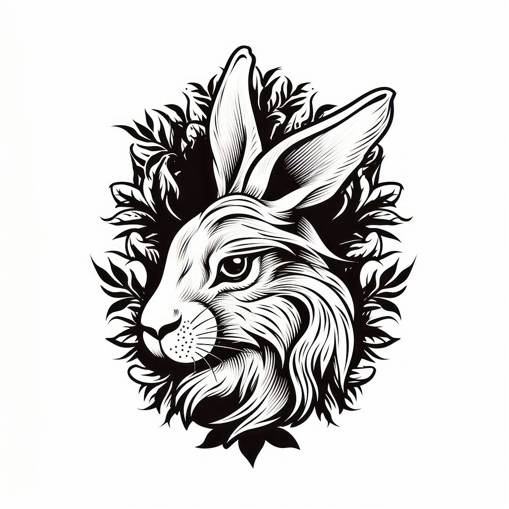 Rabbit drawing sketch representation. AI generated Image by rawpixel.