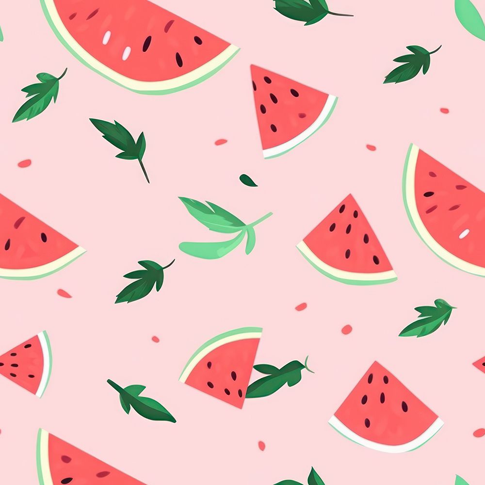Watermelon backgrounds pattern fruit. AI generated Image by rawpixel.