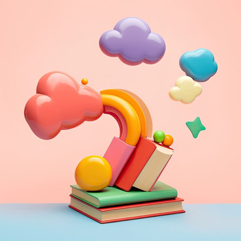 Balloon text creativity education. AI generated Image by rawpixel.