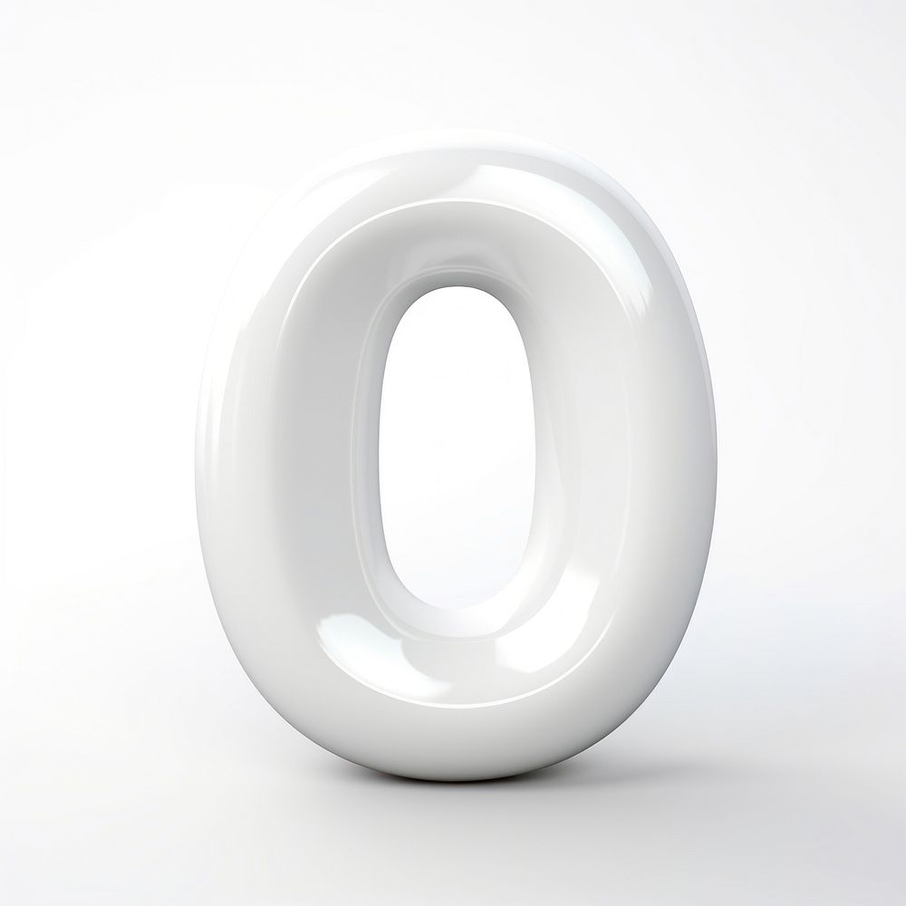 Number 0 shape white simplicity. AI generated Image by rawpixel.