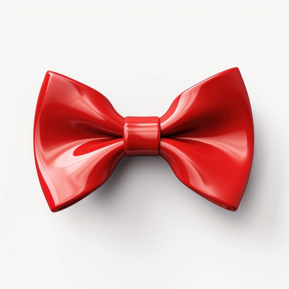 A red bow tie celebration white background accessories. AI generated Image by rawpixel.