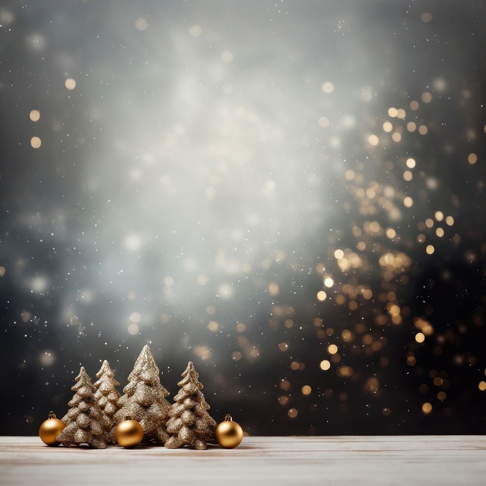 A christmas background decoration tree gold. AI generated Image by rawpixel.