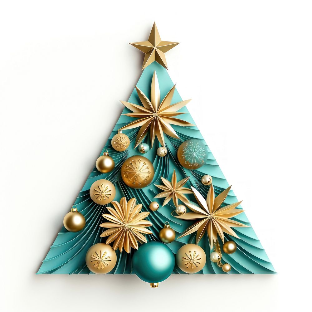 Christmas trees christmas ornament gold. AI generated Image by rawpixel.