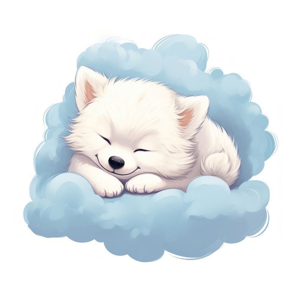 Puppy sleeping animal mammal cute. AI generated Image by rawpixel.