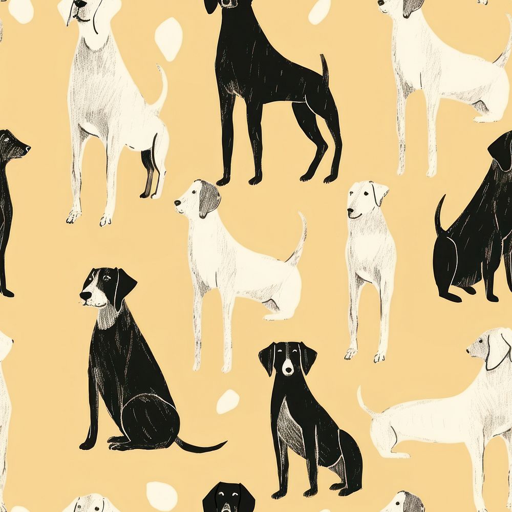 Dog pattern animal mammal. 