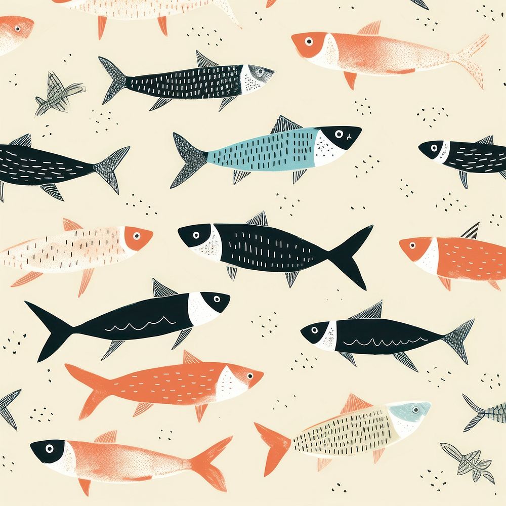 Fish pattern animal transportation. 