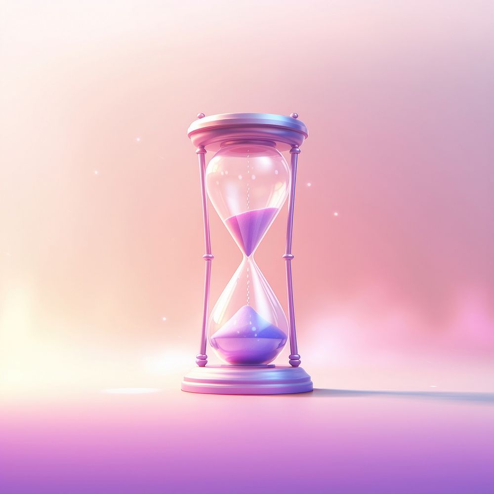 Hourglass illuminated deadline lighting. AI generated Image by rawpixel.