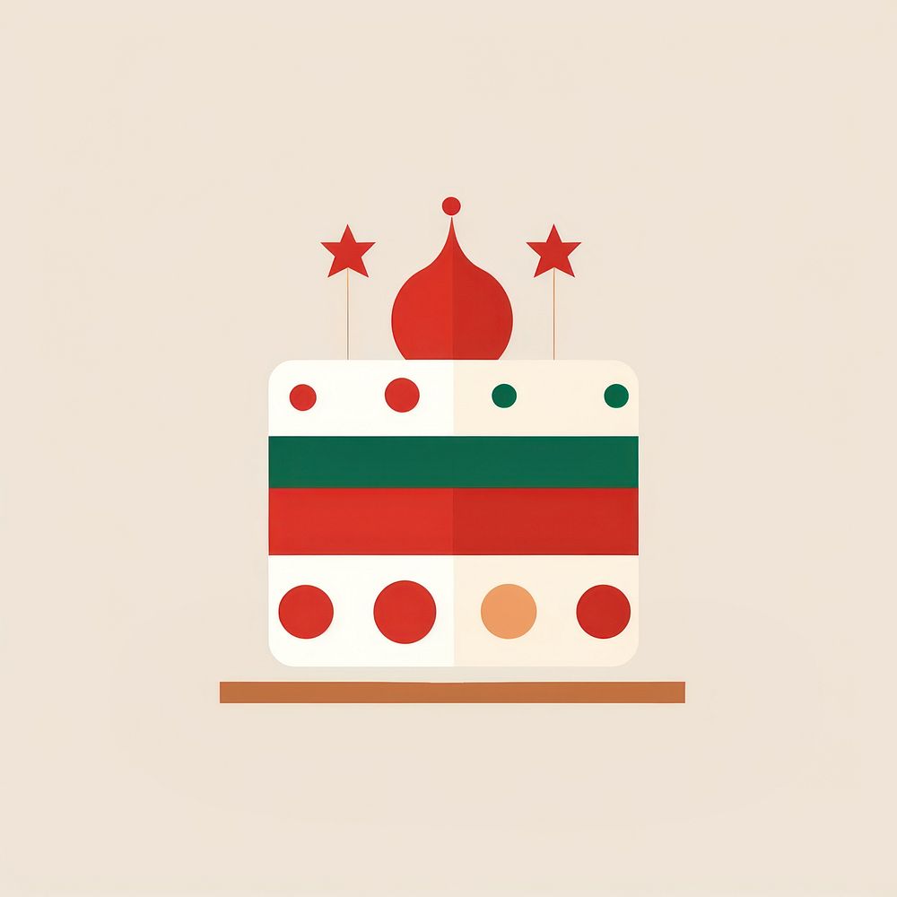 Christmas cake dessert food celebration. AI generated Image by rawpixel.