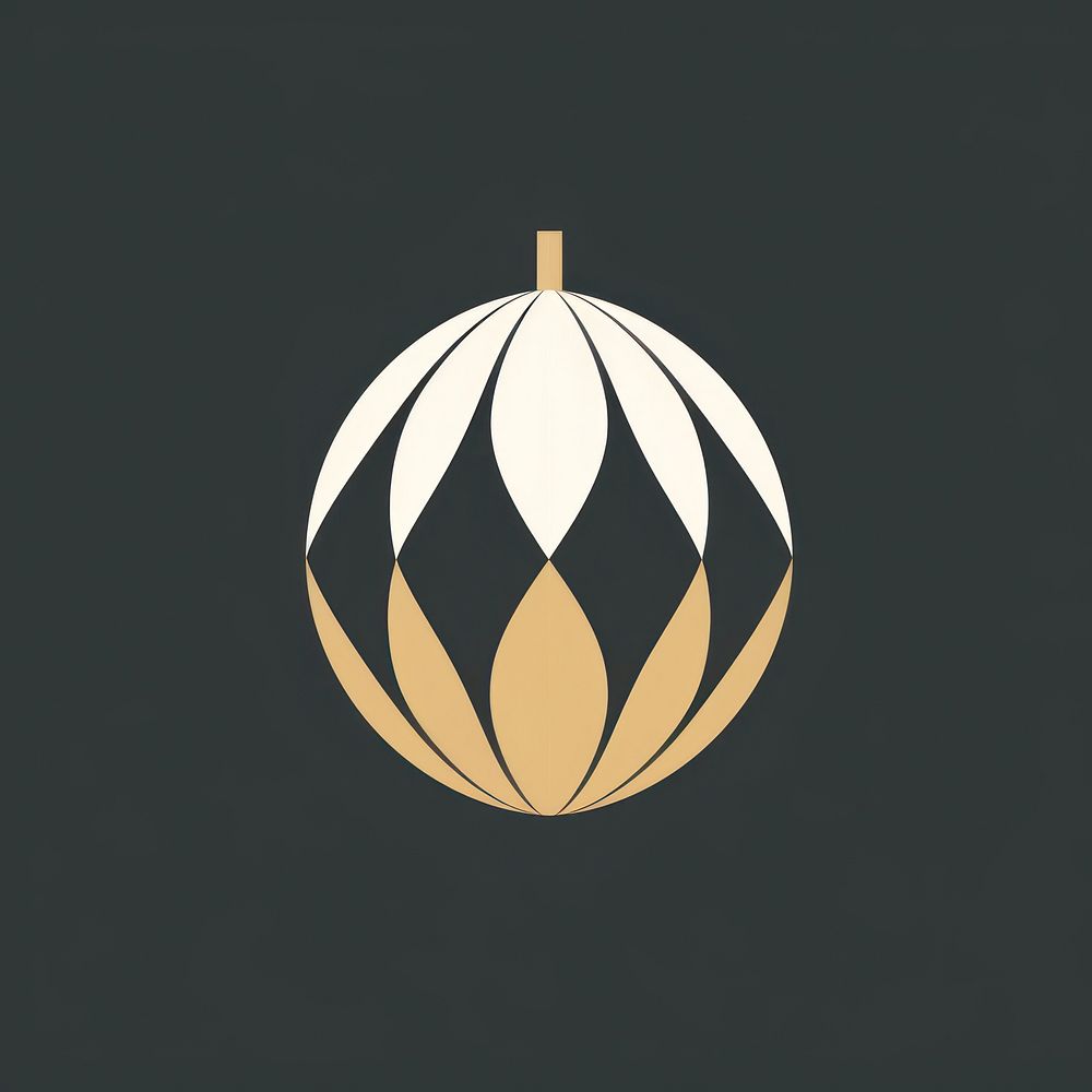 Christmas ball pattern logo astronomy. AI generated Image by rawpixel.