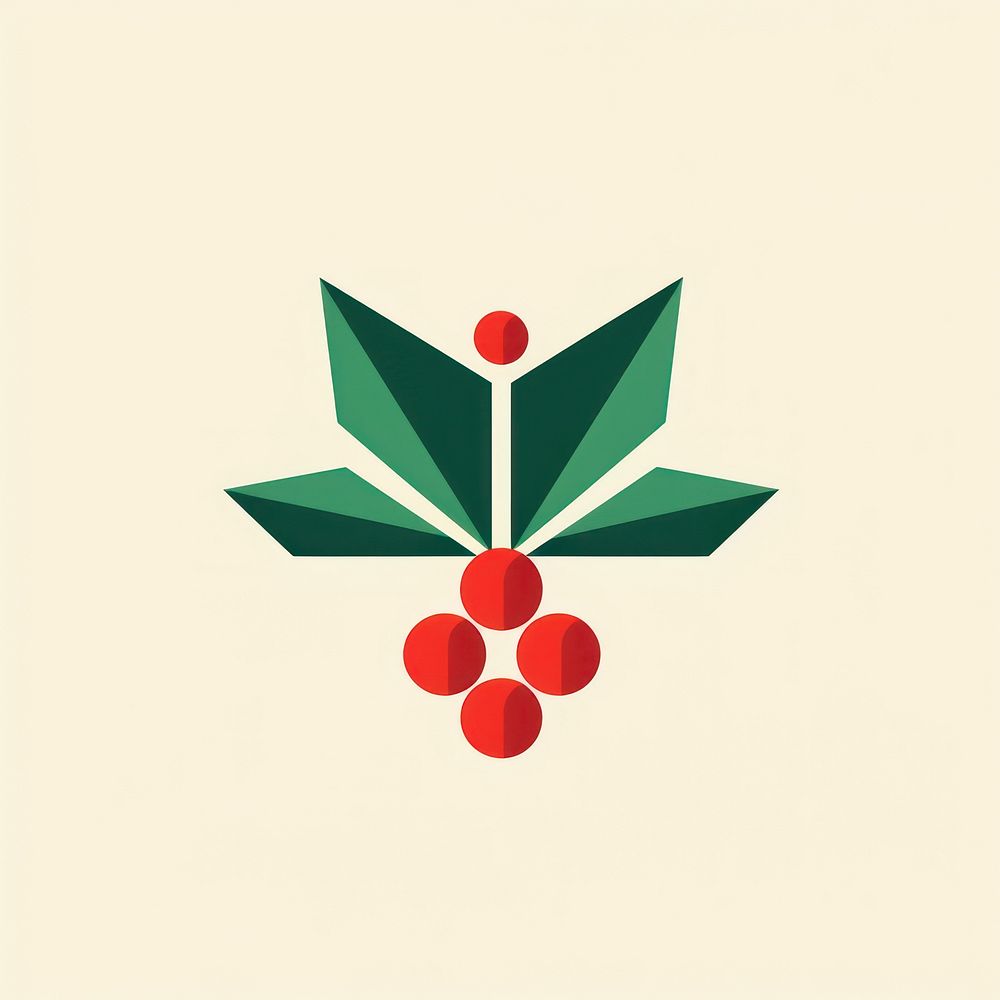 Christmas holly fruit plant leaf. AI generated Image by rawpixel.