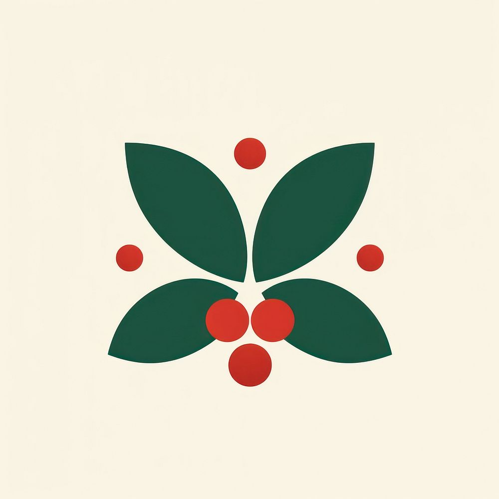 Christmas holly pattern shape plant. AI generated Image by rawpixel.