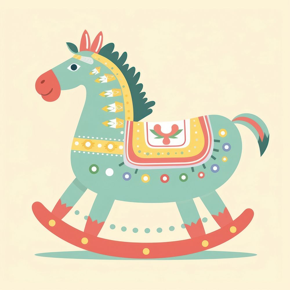 Christmas ornament horse art representation. AI generated Image by rawpixel.