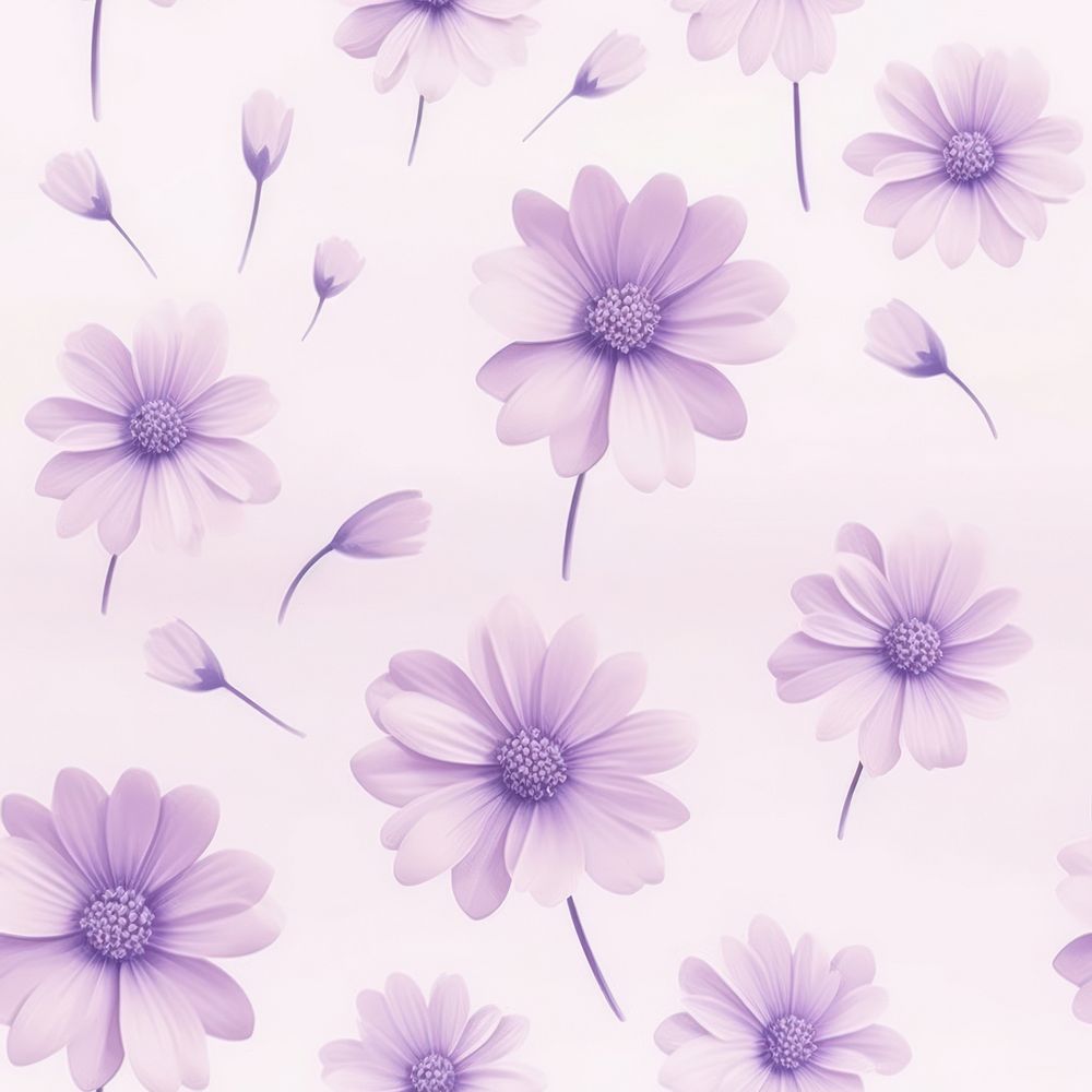 Violet flower pattern backgrounds . AI generated Image by rawpixel.