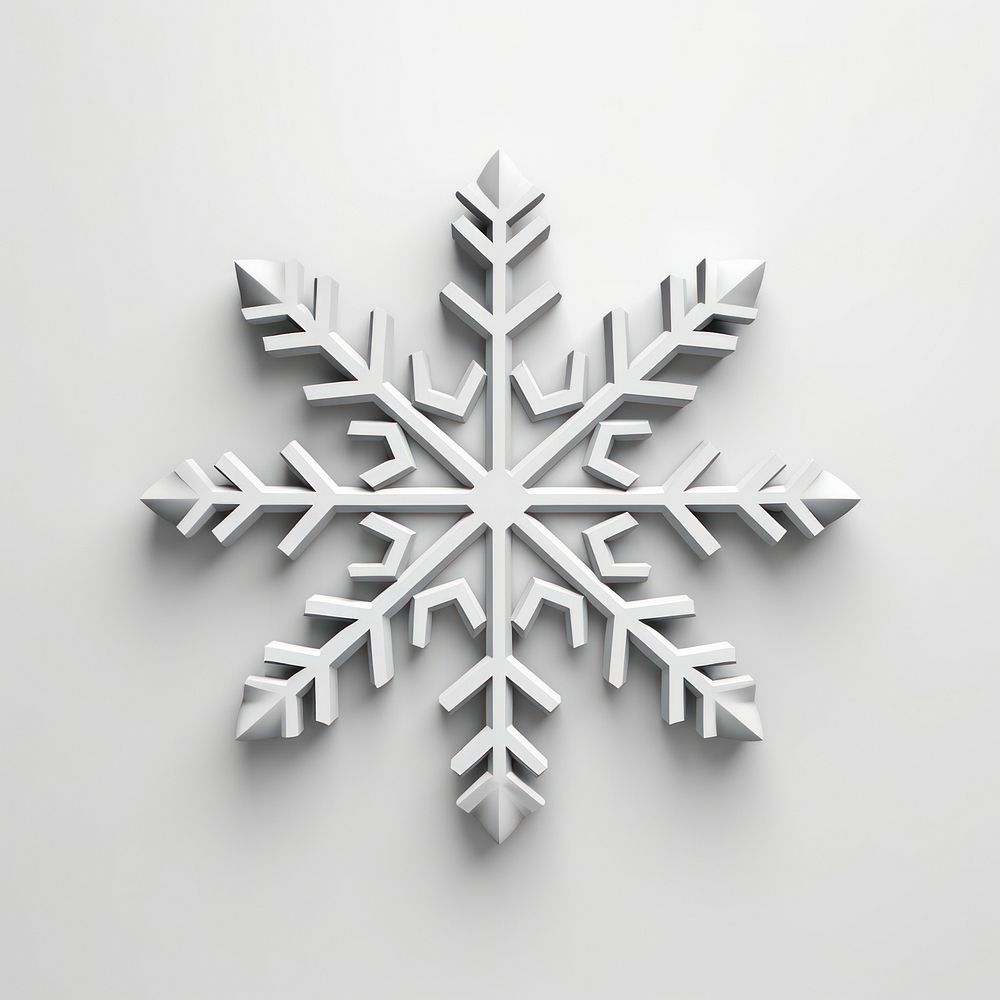 Snowflake white celebration monochrome. AI generated Image by rawpixel.