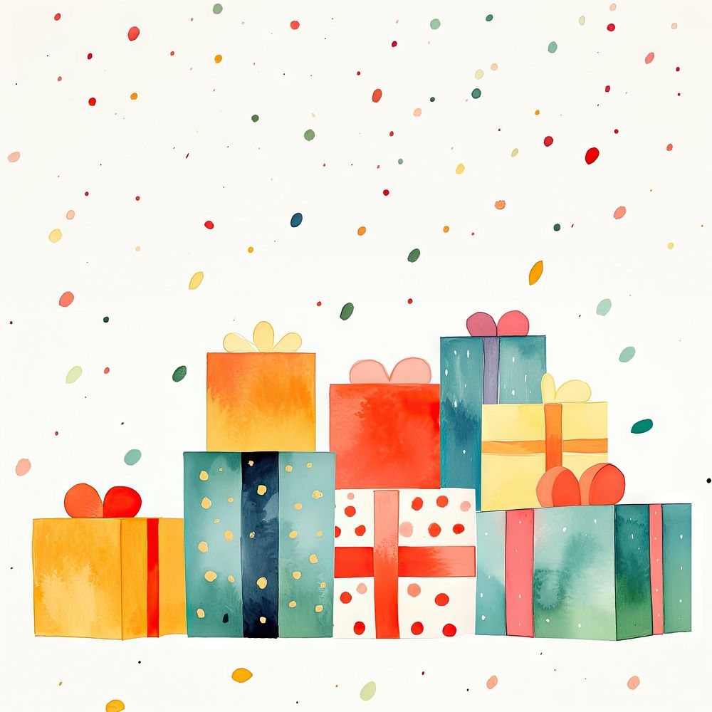 Christmas gift boxs paper backgrounds celebration. AI generated Image by rawpixel.