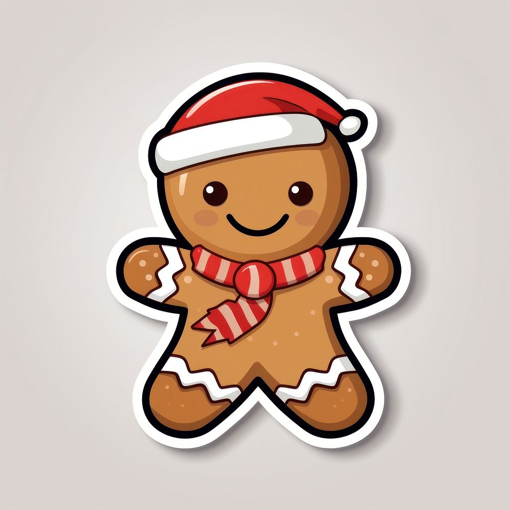 Christmas gingerbread cookie food anthropomorphic. AI generated Image by rawpixel.