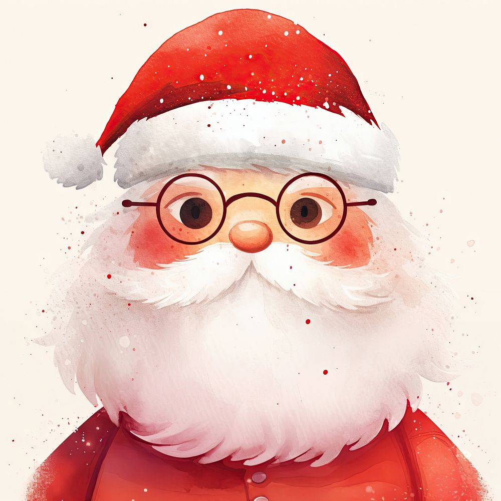 Santa claus face celebration decoration creativity. AI generated Image by rawpixel.