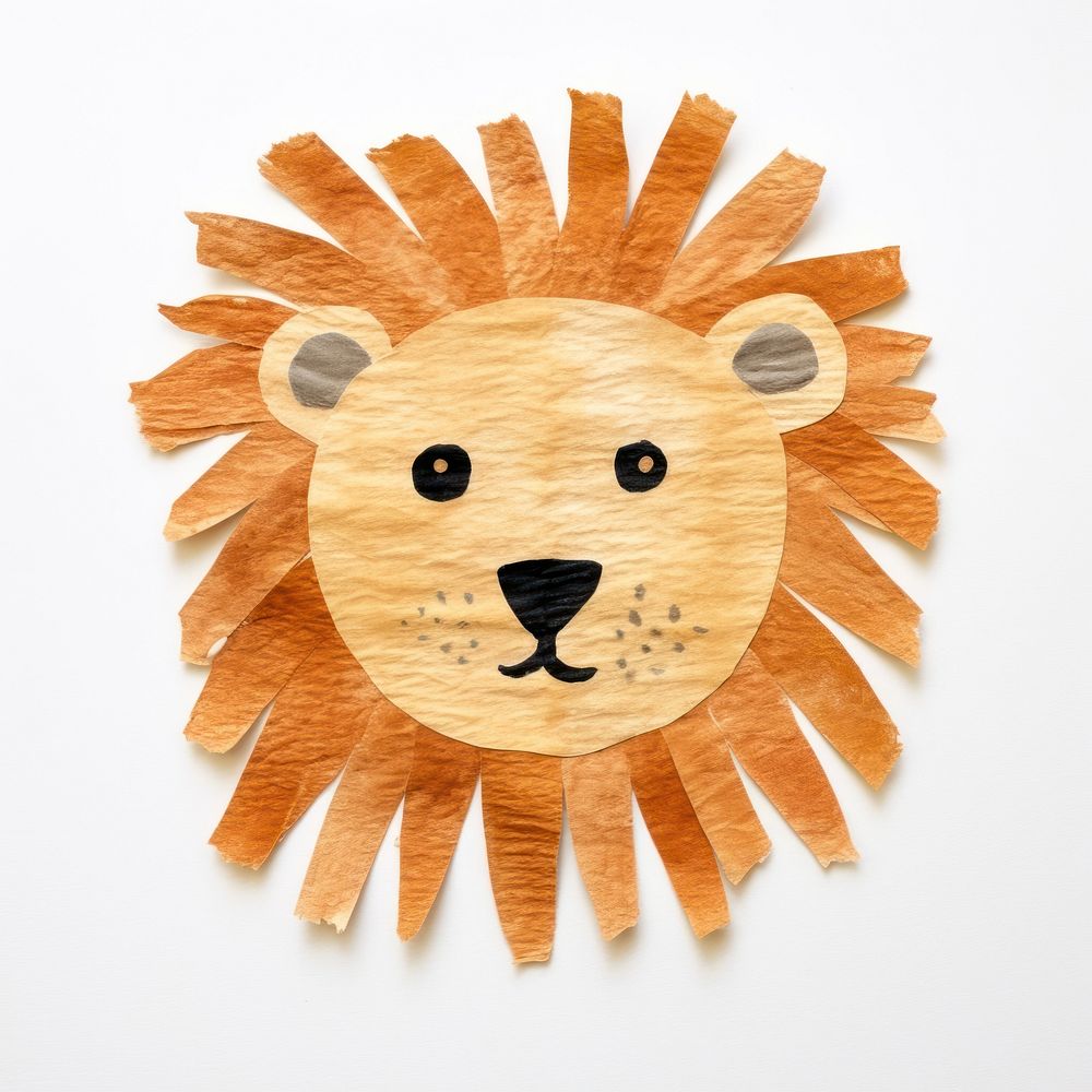 Lion nature wood art. AI generated Image by rawpixel.