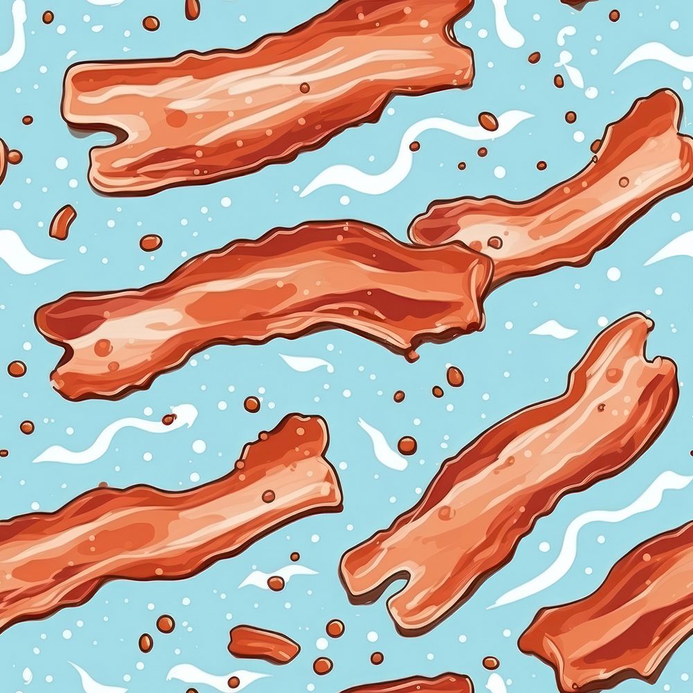 Bacon pattern pork meat. AI generated Image by rawpixel.
