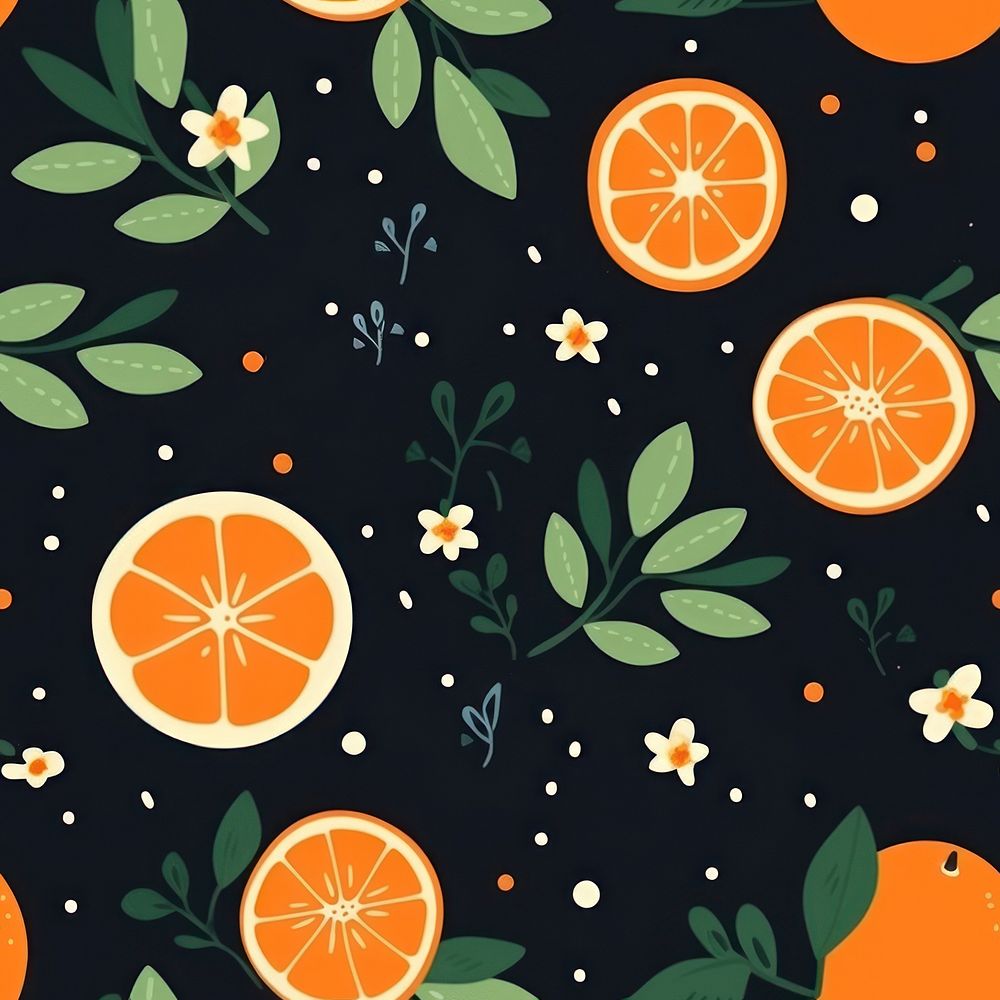 Oranges pattern backgrounds orange. AI generated Image by rawpixel.