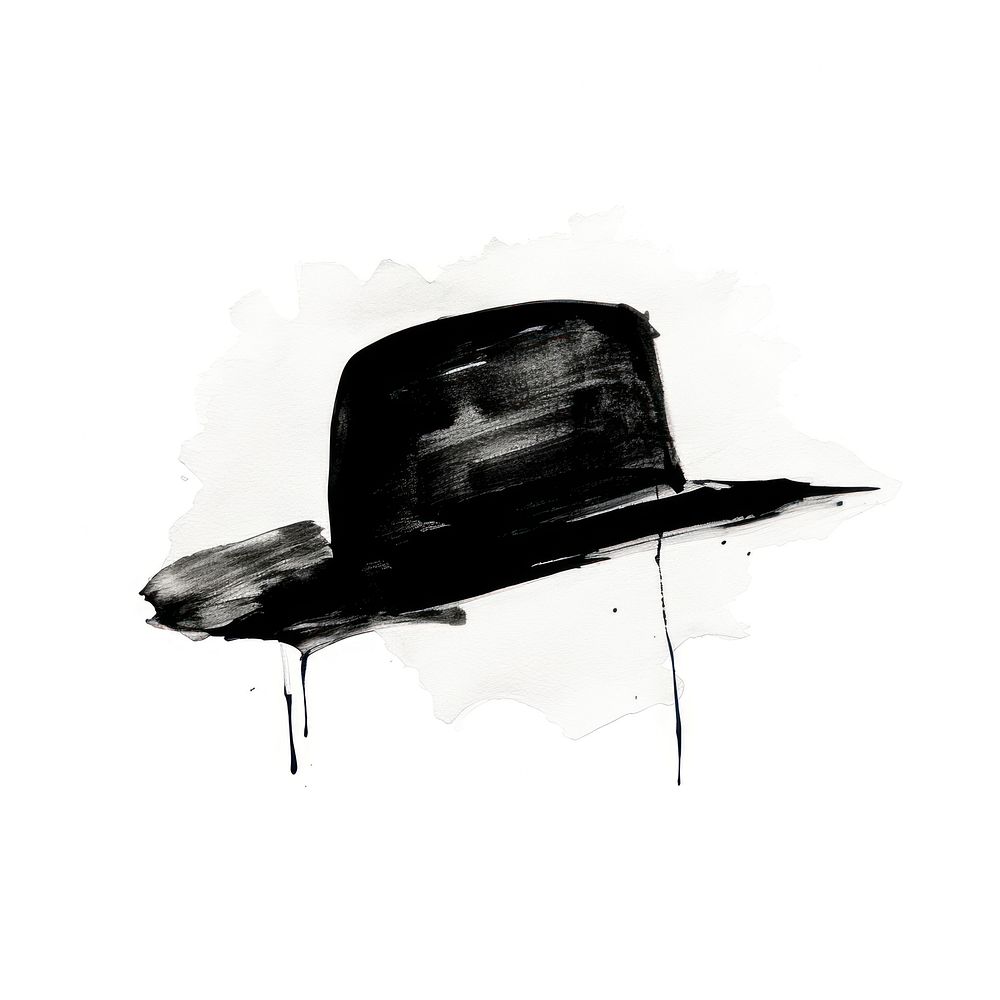 Hat drawing sketch black. AI generated Image by rawpixel.