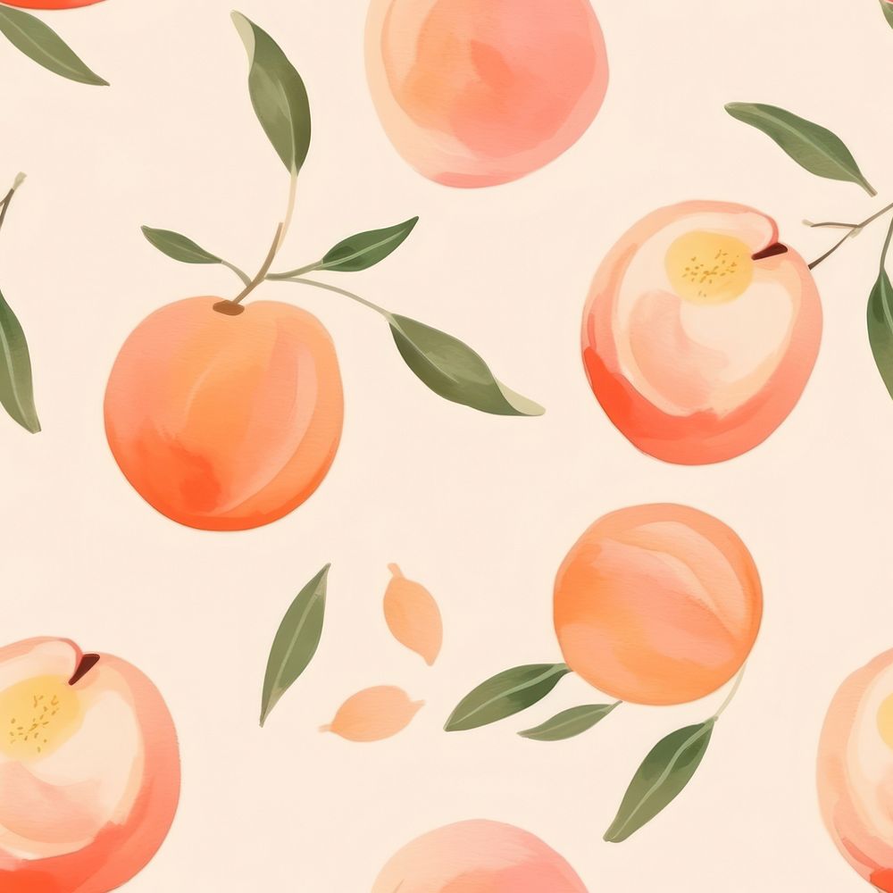 Peach backgrounds pattern fruit. 