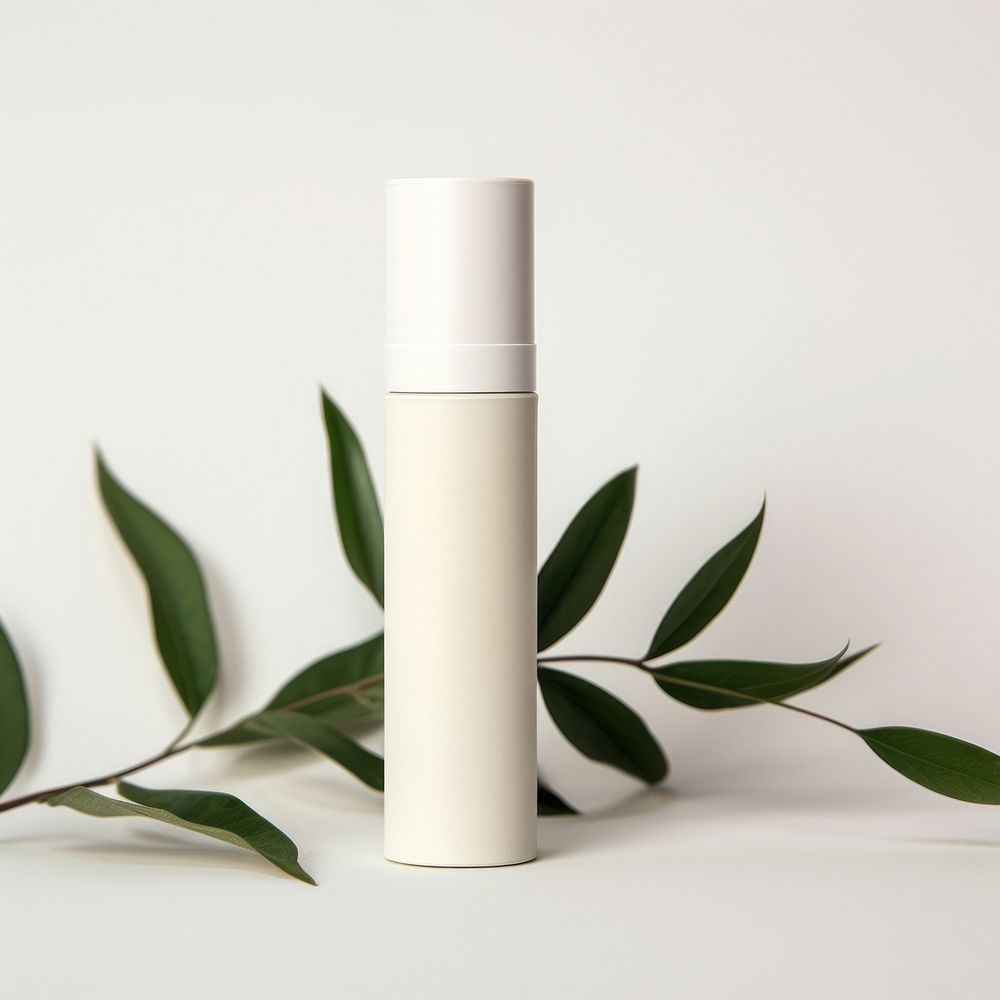 Lip balm cosmetics bottle plant. AI generated Image by rawpixel.