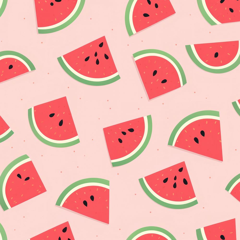 Watermelon watermelon backgrounds pattern. AI generated Image by rawpixel.