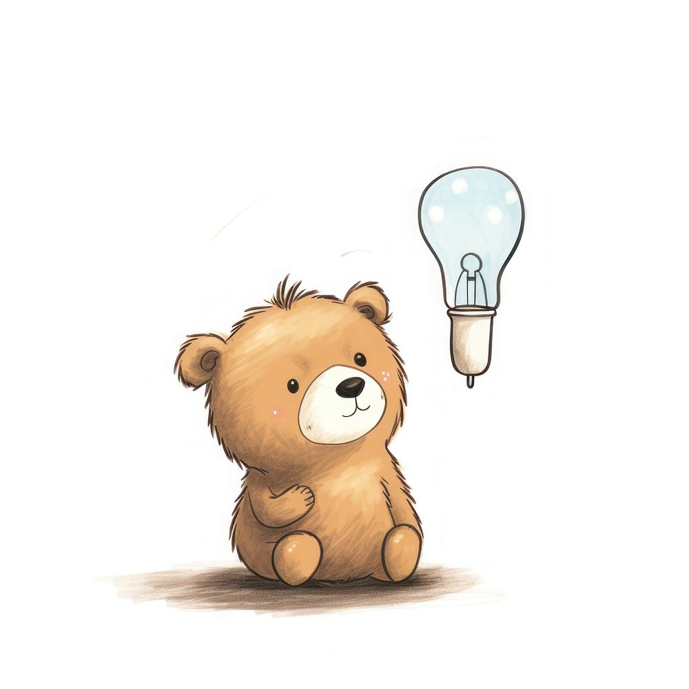 Lightbulb bear creativity mammal. AI | Free Photo Illustration - rawpixel