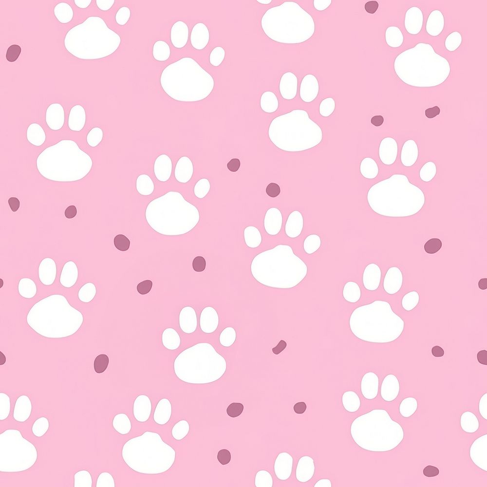 Dog paw pattern backgrounds carnivora textured. 
