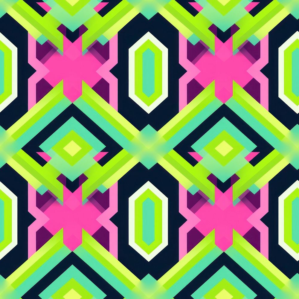 Geometric pattern purple green pink. AI generated Image by rawpixel.