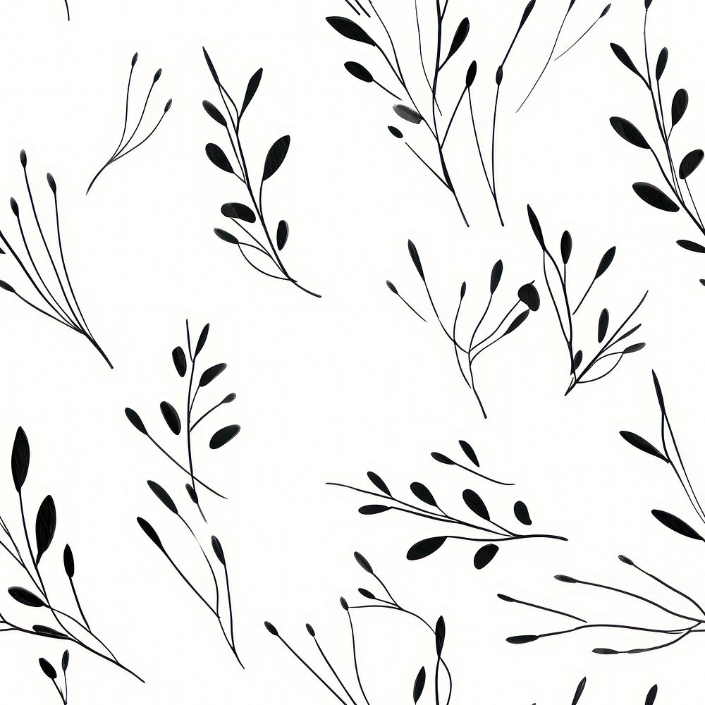 Leaf pattern backgrounds white. 