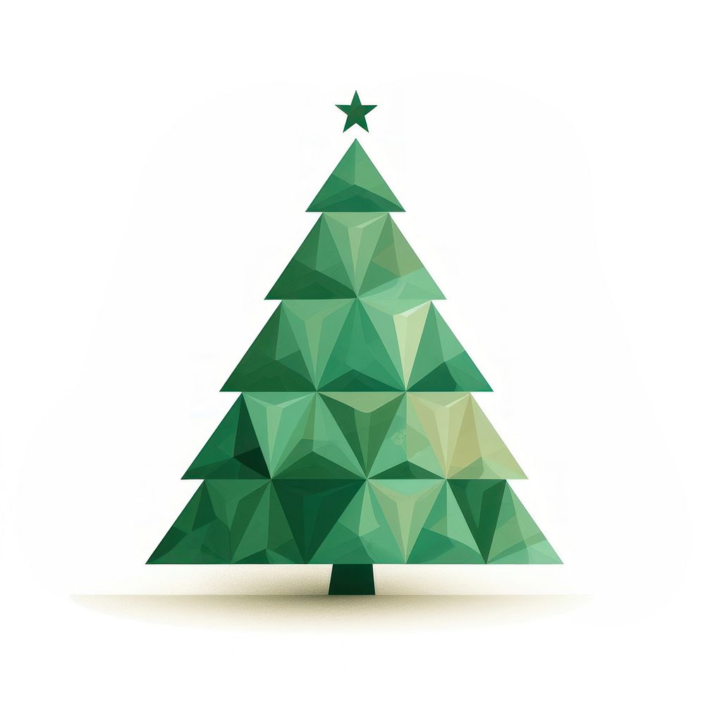 Christmas tree white background celebration decoration. AI generated Image by rawpixel.