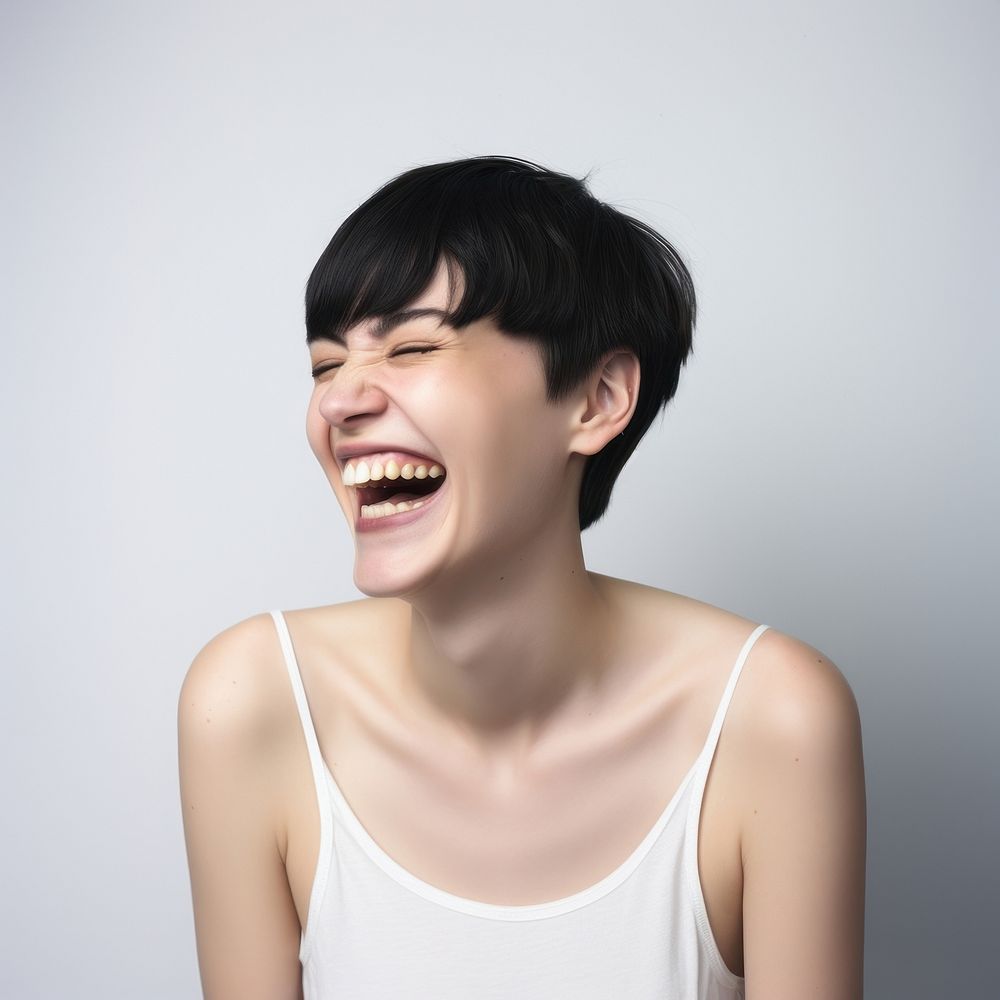 Laughing smile happy face. AI generated Image by rawpixel.