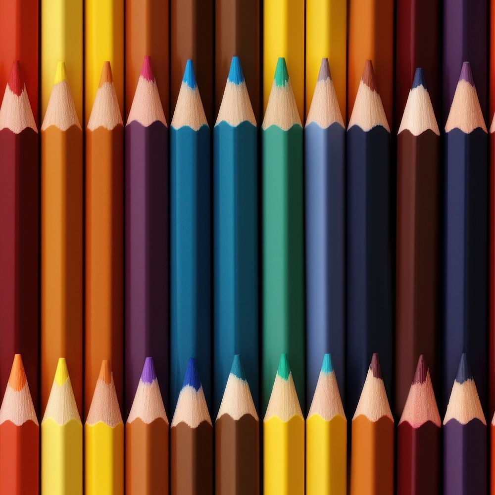 Color pencils backgrounds pattern crayon. AI generated Image by rawpixel.