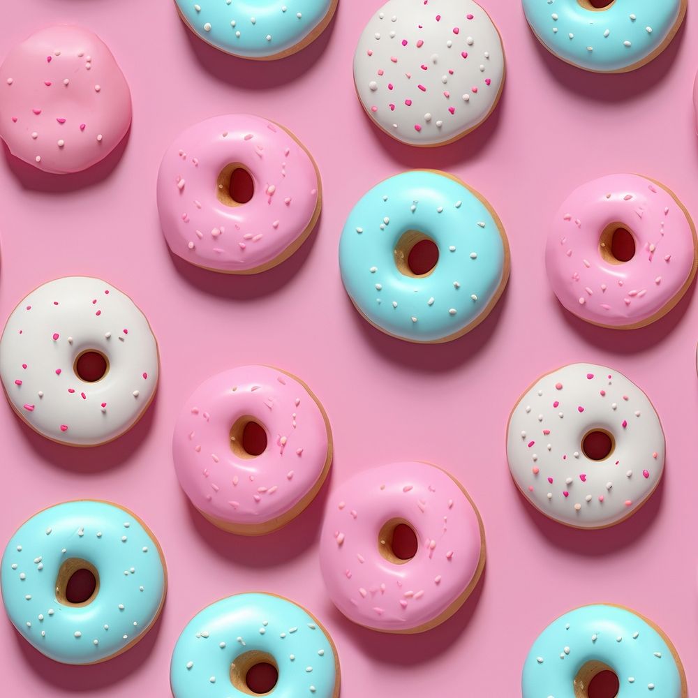 Donut backgrounds dessert food. AI generated Image by rawpixel.