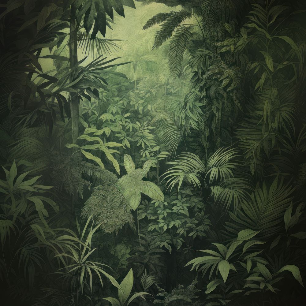 Tropical forest backgrounds vegetation outdoors. 