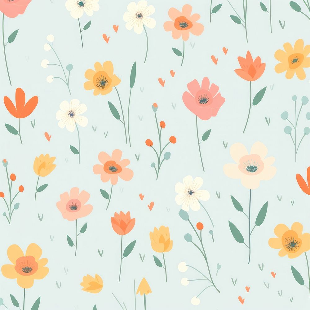 Flower pattern backgrounds inflorescence creativity. | Free Photo ...