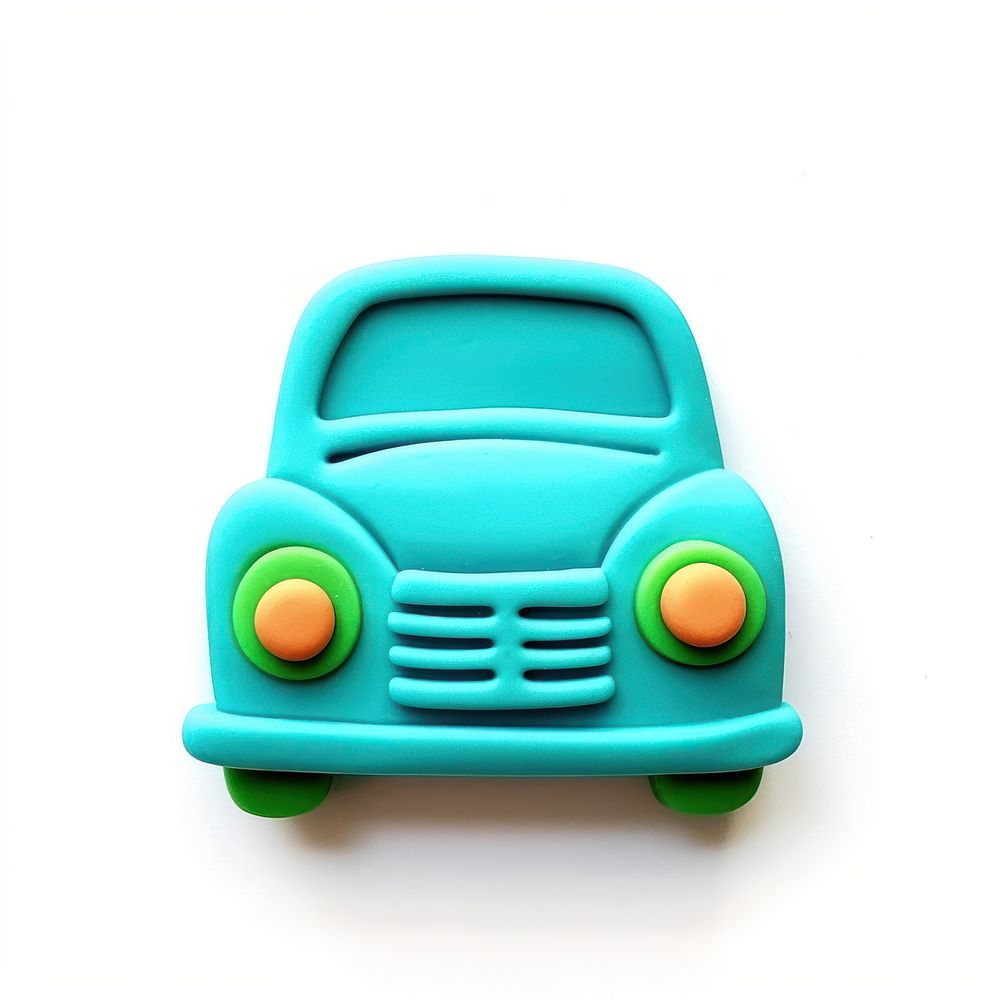 Cute car vehicle toy white background. AI generated Image by rawpixel.