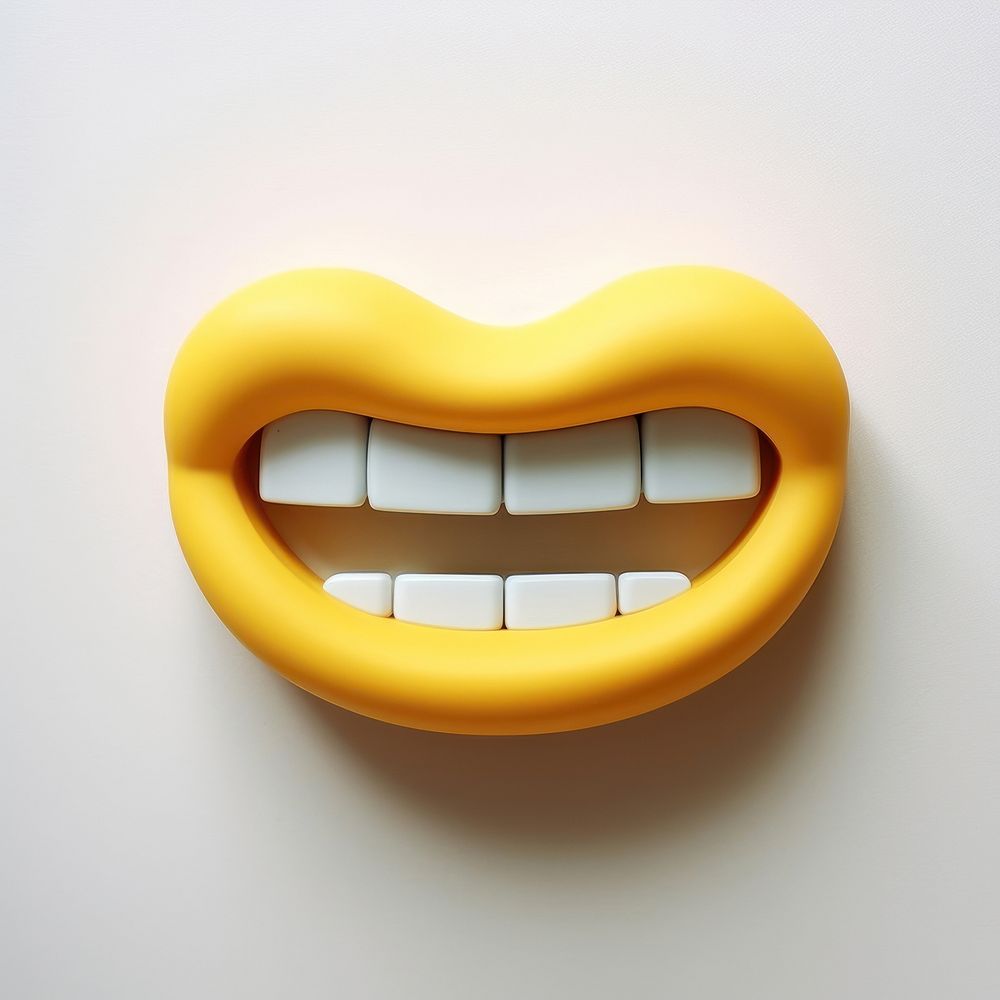 Cute cartoon mouth smiling teeth medication. AI generated Image by rawpixel.