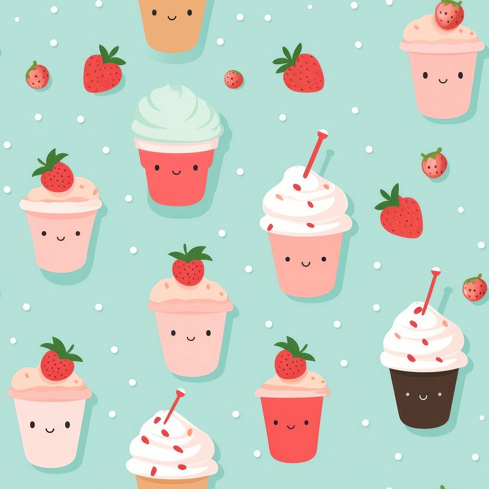 Parfait backgrounds strawberry dessert. AI generated Image by rawpixel.