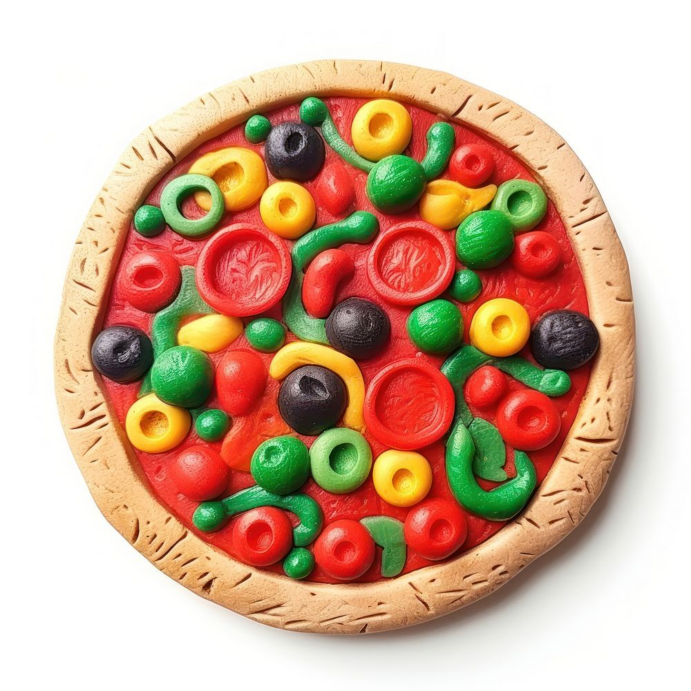 Pizza food dessert dish. AI generated Image by rawpixel.
