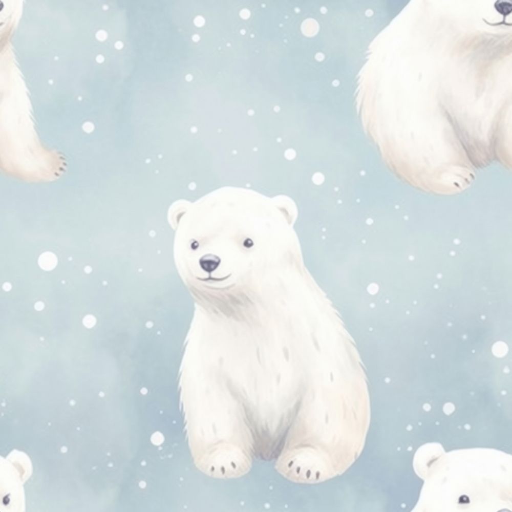 Polar bear animal wildlife mammal. AI generated Image by rawpixel.
