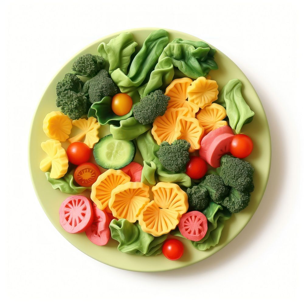 Salad food dish plate. AI generated Image by rawpixel.
