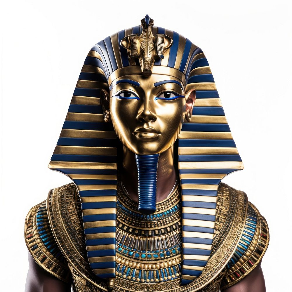 Egyptian pharoah representation sculpture disguise. AI generated Image by rawpixel.