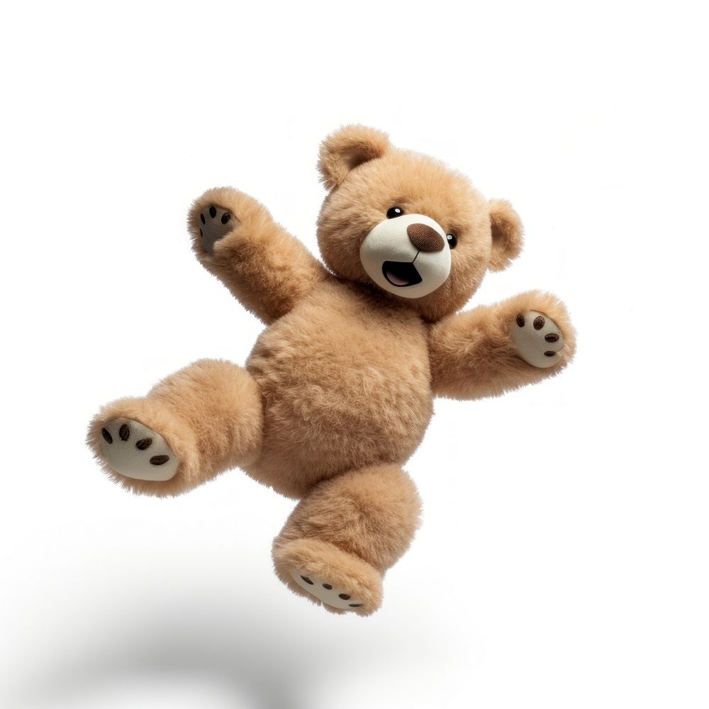 Plush bear toy white background. AI generated Image by rawpixel.