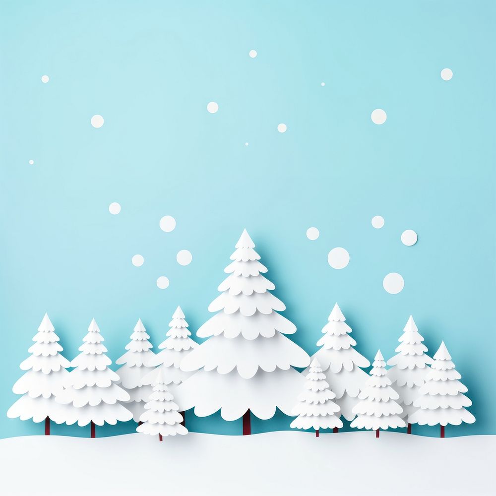 White Christmas tree christmas nature forest. AI generated Image by rawpixel.