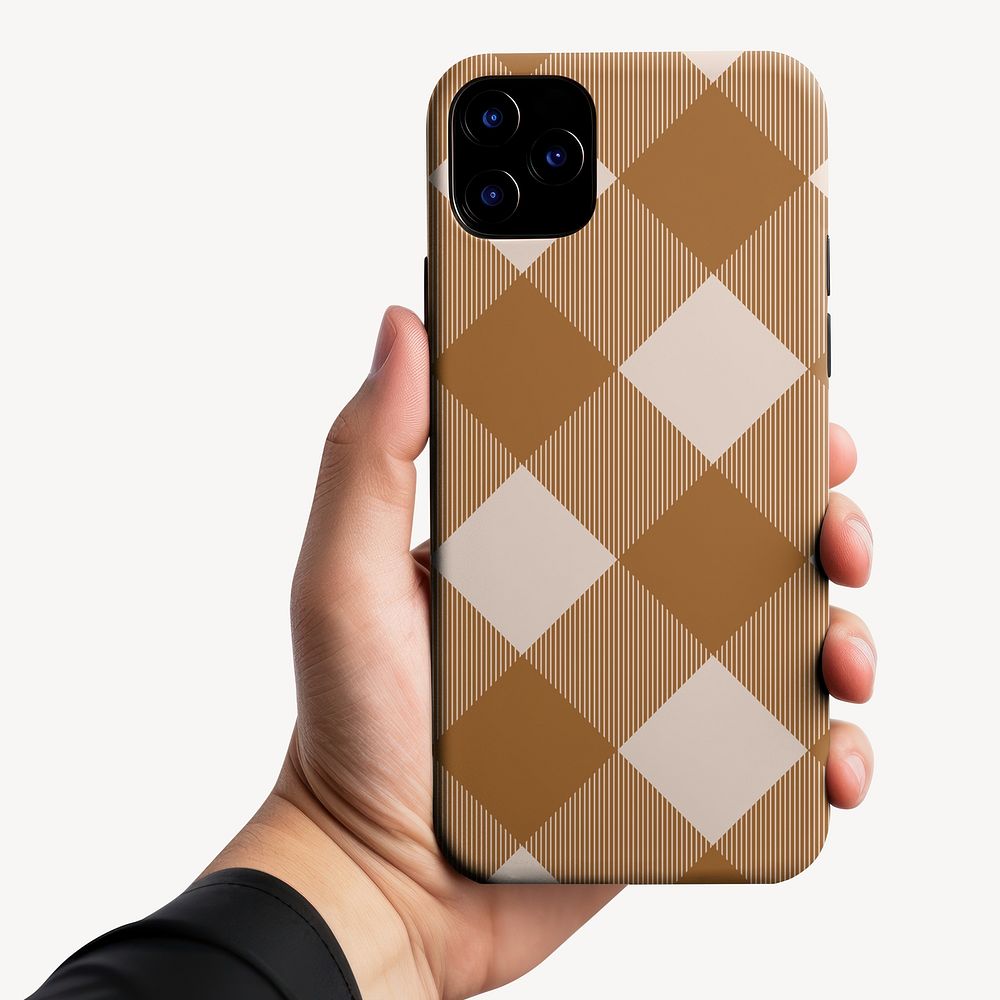 Brown patterned smartphone case