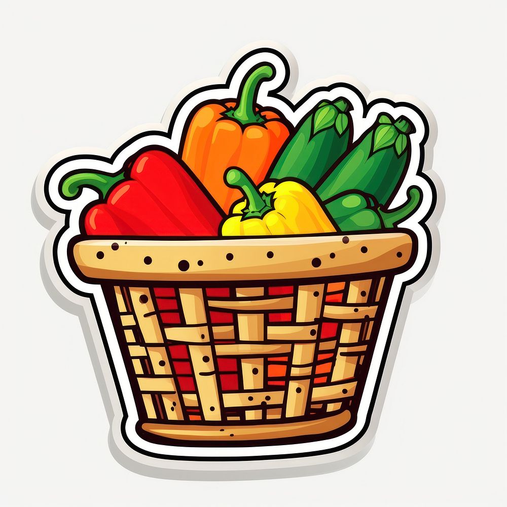 Vegetable basket food freshness variation. AI generated Image by rawpixel.